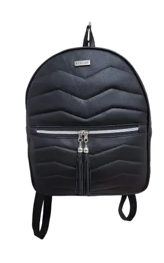 Mochila de eco cuero negro v