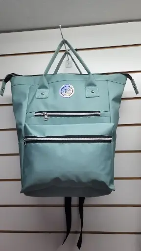 mochila impermeable tipo boca de pez verde claro